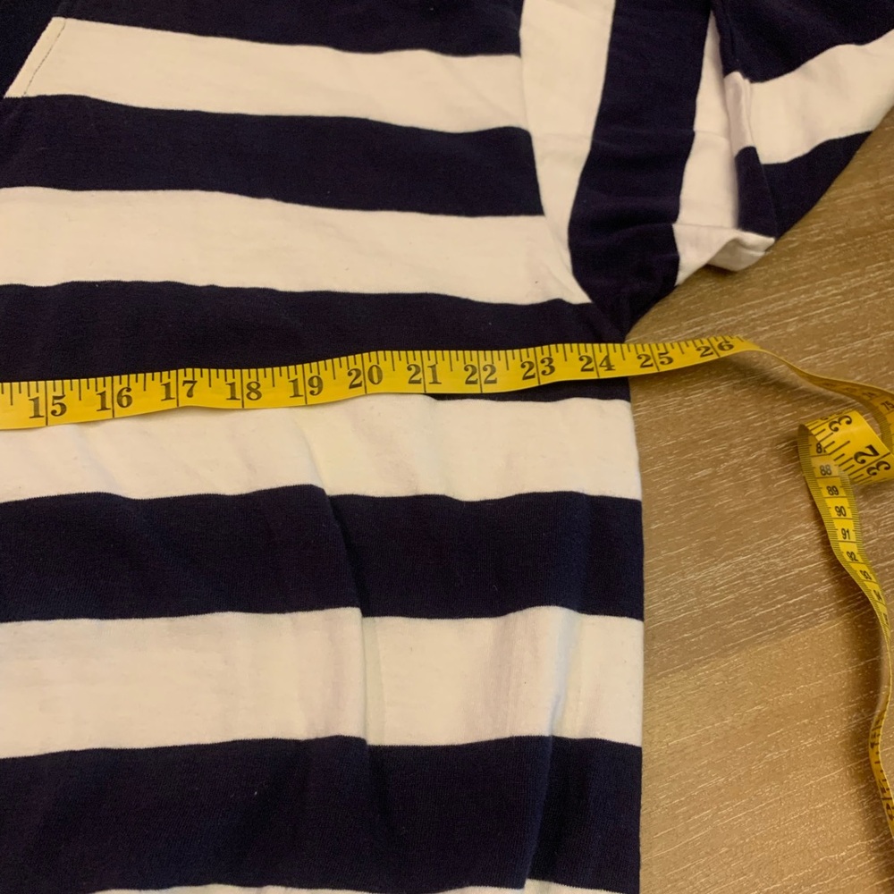 Neiman Marcus Navy and White Striped Sweatshirt - Picture 6 of 10